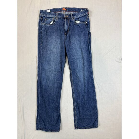 Tommy Bahama Jeans Mens 33x29 Measured Blue Cayman Island Relaxed Medium Wash - Picture 1 of 8
